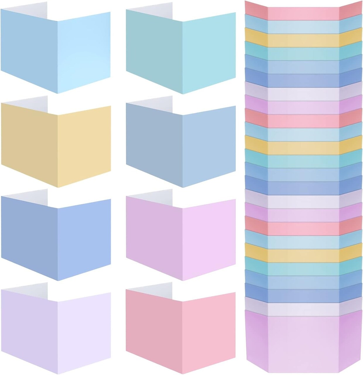 24 Pcs Solid Privacy Boards for Student Desks Classroom Desk Divider Trifold Table Desk Privacy Panel Privacy Folders Screen Partition for School Teacher Student Study Test Home (Pastel Colors)